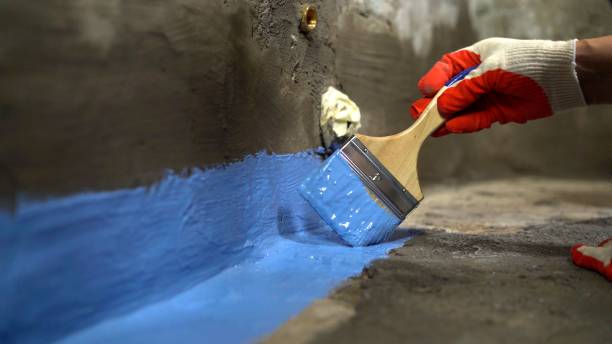 Commercial Emergency Waterproofing project at a Forest Lake, MN business property by SJ Waterproofing Pros